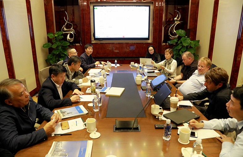 熊良虎赴京调查德国迪芬巴赫公司、ESATPOINT GLOBAL公司生态环保板材设备工艺