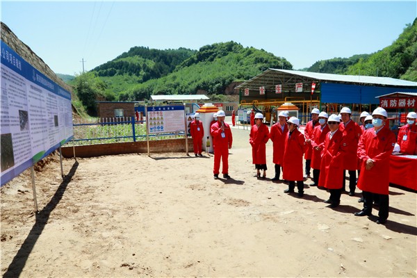 yl6809永利集团复工复产促增长项目观摩会议与会人员走进环保保隆生态三秦在延在铜项目