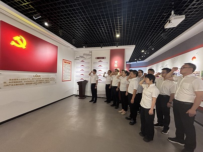 商南公司结合党支部发展“赓续红色血脉，砥砺奋进征程——庆祝中国共产党成立104周年”主题党日活动